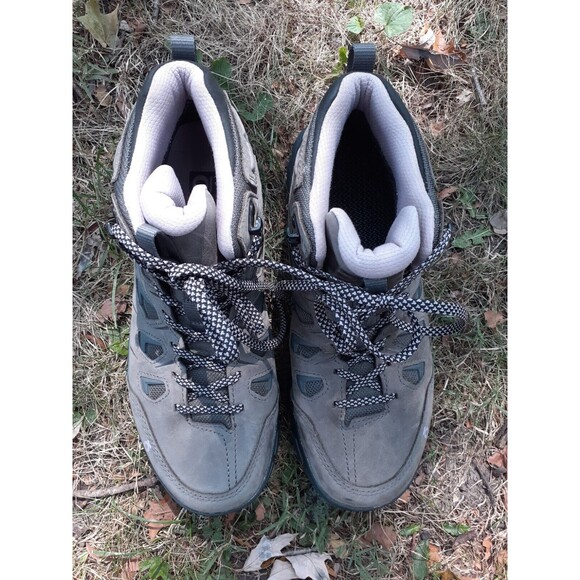 EUC Oboz Hiking Boots Sawtooth X Mid Waterproof Women’s 9.5W Gray Cushion - Picture 3 of 15